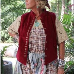Jaded Gypsy scarlet mesmerized vest